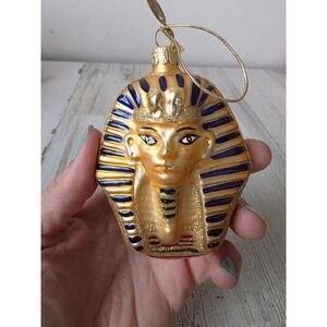kurt adler Glass glitter Egyptian mummy ornament Xmas tree
